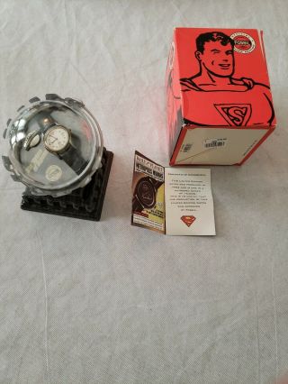 Rare Fossil The Return Of Superman Wristwatch Limited Edition 1993 Dc Comics