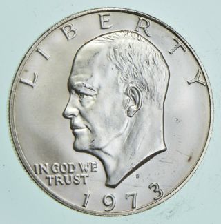 Specially Minted - S Mark - 1973 - S 40 Eisenhower Silver Dollar - Rare 183