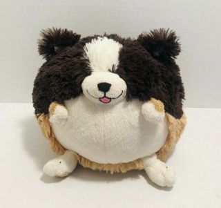 Squishable 7 " Rare Round Tri - Colored Dog Plush Production Date: May 2013