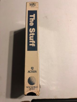 The Stuff VHS World Video Larry Cohen Horror Gore Rare OOP 4