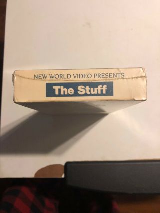 The Stuff VHS World Video Larry Cohen Horror Gore Rare OOP 6