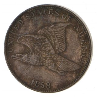 Crisp - 1858 - Flying Eagle United States Cent - Rare 530