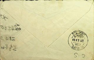 IRAQ 1931 RARE OVERLAND MAIL BAGHDAD - HAIFA TO IRISH STATE 2