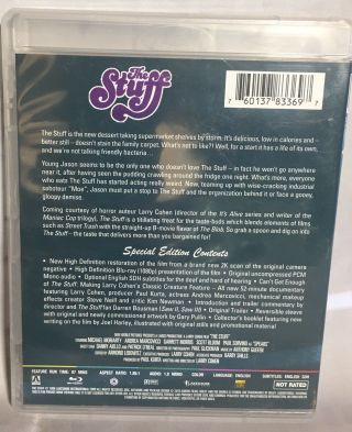The Stuff Blu - Ray US Region A Special Edition Arrow Video Out of Print OOP Rare 4