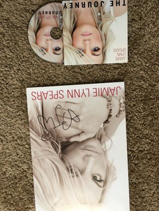 Britney Spears Rare Jamie Lynn Spears Journey Ep Cd Signed Autographed 8x10