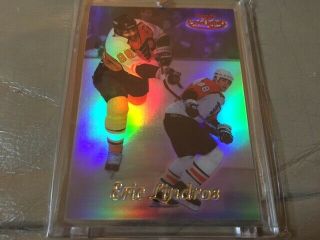 Rare Eric Lindros Insert Card 1999 Topps Gold Label Class 2 Red 02/50