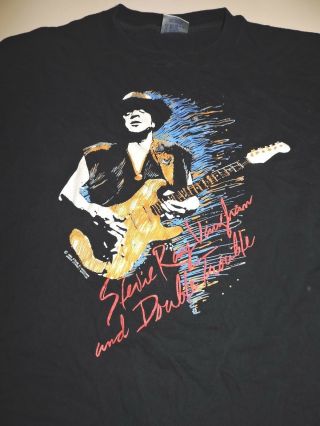 Stevie Ray Vaughn & Double Trouble Tour T Shirt 1990 Rare Brockum Large?