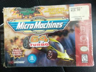 N64 Micromachines 64 Turbo Nintendo 64 W/ Car Cib Complete Rare