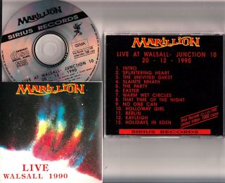 Marillion - Live In Walsall 1990 Cd (rare Ltd Ed. ) Prog Rock Fish Kayleigh Nm