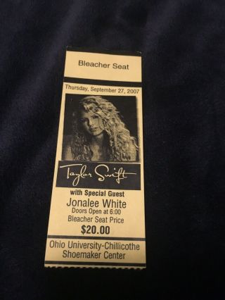 Very Rare Early Taylor Swift Ticket Stub From 2007