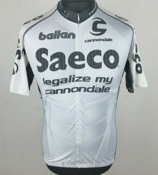 Vintage 2004 Cannondale Saeco Team Cycling Jersey Men 