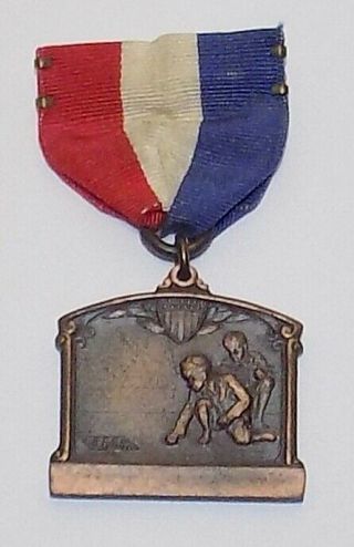 Rare 1927 U.  S.  Marble Shooting Contest Medal