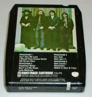 The Beatles Hey Jude Rare 8 Track Tape Apple Canada