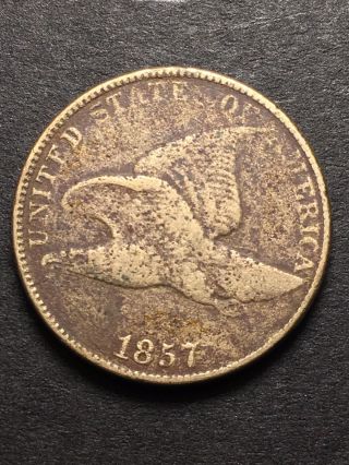 1857 Flying Eagle Cent 1c Obsolete Us Type Coin Rare Penny Nr