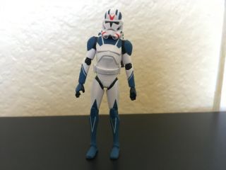 Star Wars The Clone Wars 501st Clone Jet Trooper Action Figure Cw06 3.  75“ Rare