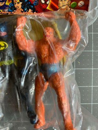 VINTAGE RARE TOY MEXICAN BOOTLEG Knock Off FIGURE HERO - Batman The Thing 4