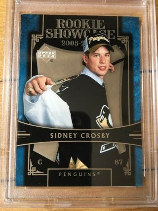 Rare 2005 Upper Deck Sidney Crosby ROOKIE SHOWCASE RC RS24 PSA 9 4