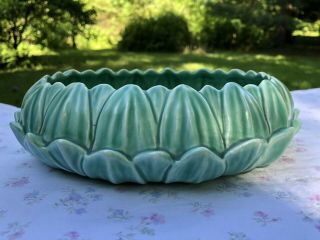 Rare 1930’s Spode’s Royal Jade Matte Blue/green Glaze Lily Pad Bowl England