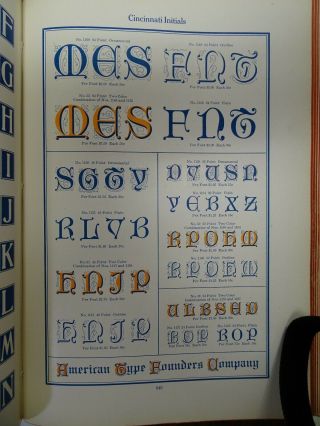 Letterpress Type - 48 pt.  Cincinnati Initials (Only a few letters,  but Rare) 4