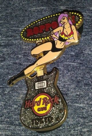Hard Rock Cafe Hrc Tokyo Sexy Girl Roppongi Guitar Collectible Pin Rare /le