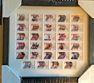 RARE LONDON 2012 OLYMPIC GAME TEAM GB 29 GOLD MEDAL WINNERS STAMPS FRAMED 2