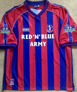 Ultra Rare Crystal Palace Football Club 99/00 Match Worn Signed Player Shirt