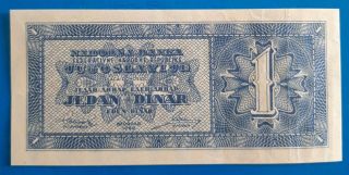 Yugoslavia,  1 Dinar 1950,  Series Informbiro,  Unissued,  Rare,  Xf