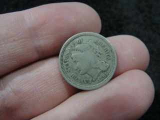 Rare Us Three Cent Nickel Coin Iii 3 Cents 3c