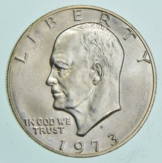Specially Minted S Mark - 1973 - S - 40 Eisenhower Silver Dollar - Rare 219