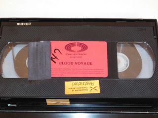 Very Rare VHS Movie BLOOD VOYAGE Pan - Canadian Clam - Shell Horror HTF 3