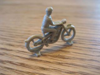 Lego Denmark - Rare - Vintage Mursten/system Plastic - Unpainted Motorcycle - 1960 