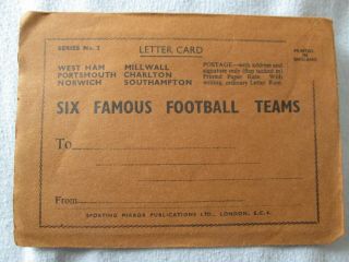 Rare Photo Set Six Famous Football Teams 1948 - 49 No.  2 South England Teams Vgc