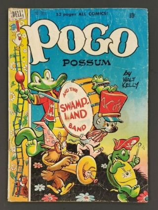 1949 Oct.  - Dec.  No.  1 Dell Comic Pogo Possum By Walt Kelly 10 Cents Rare