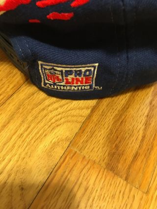 Vintage England Patriots Splash Snapback Hat,  Logo Athletic,  Rare 90 ' s 5