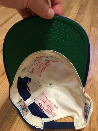 Vintage England Patriots Splash Snapback Hat,  Logo Athletic,  Rare 90 ' s 7