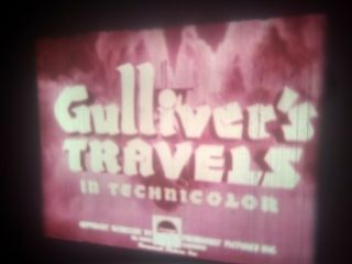 8 Film Gulliver ' s Travels (1939) RARE Sound Feature 400Fft Reels x 4 2