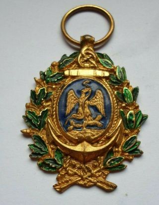 Rare Mexico Sea Anchor Naval Order Enameled Medal / Medaille Mexique
