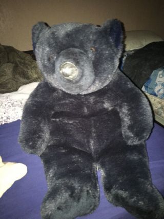 Rare Gund 20” Black Teddy Bear