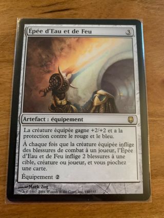 1x Sword Of Fire And Ice Darksteel Mtg Nm/lp French