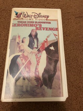 Disney - Texas John Slaughter:geronimo’s Revenge Vhs Rare