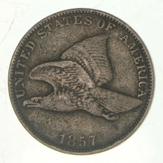 Crisp - 1857 - Flying Eagle United States Cent - Rare 030