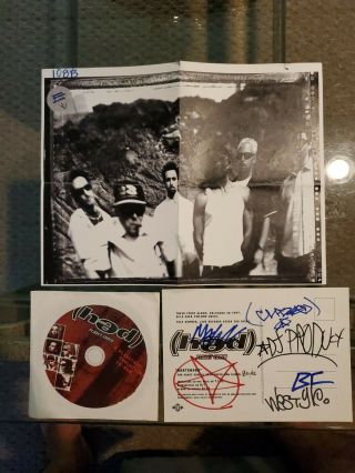 Rare (hed) Pe Cd - Rom,  Signed Postcard,  And Band Photo Church Of Realities Insert