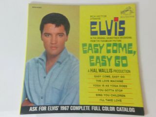 Rare Elvis Easy Come Easy Go 1960 