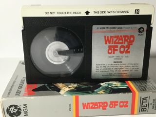 Wizard Of Oz 1939 MGM/CBS 1980 Fist Run Beta Betamax Judy Garland Rare 5