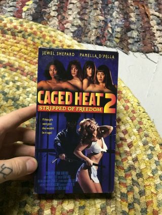 Caged Heat 2 Stripped Of Freedom Sexy Sleaze Big Box Slip Rare Oop Vhs