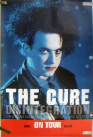 Rare The Cure Disintegration 1989 Vintage Orig Concert Tour Promo Music Poster