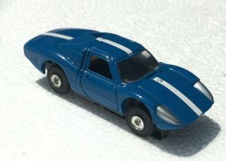 Rare Nos Dark Blue / White Porsche 904 Ho Scale Aurora Thunderjet Slot Car 1376