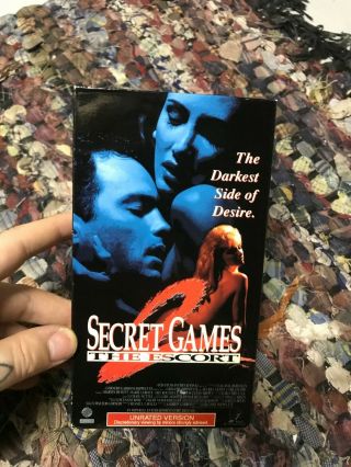 Secret Games The Escort 2 Sexy Sleaze Big Box Slip Rare Oop Vhs