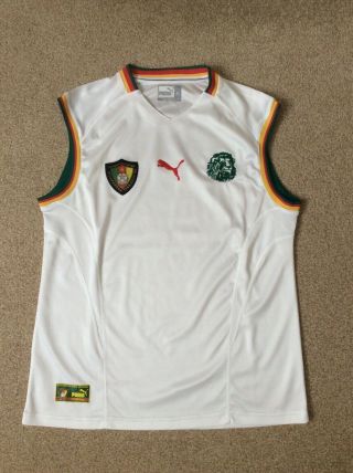 Cameroon Official Puma Away Football Shirt 2001 - 2002 (rare)