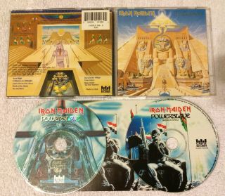Iron Maiden Very Rare Powerslave Castle Records 2 Cd Limited Edition Bonus Disc